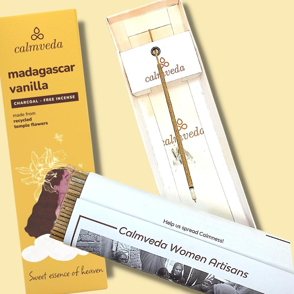 Madagascar Vanilla Incense Sticks Warm - 80 Scent Sticks
