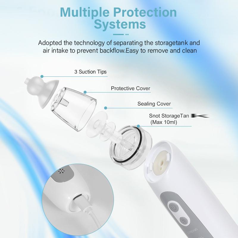 2026 New Pattern Baby Electric Nasal Aspirator Charging Version Newborn Baby Nasal Aspirator Suck Out Prevent Nasal Congestion