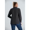 Fierte Women's Plus Size Shirt RG5051 Button Closure Embroidery Detail