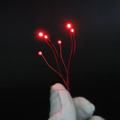 10 stuks/Lot 0402 0603 SMD Lamp Bedraad Micro Led Voorgesoldeerd Micro Litz Bedraad Chip 20cm 3V Spoorweg Model Scènes
