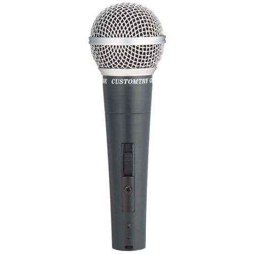 CUSTOMTRY Dynamic Microphone & KC Microphone Cable (XLR-XLR 5m) Set CM-2000 Black + TDXLR-05