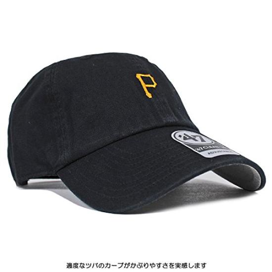 47 Brand CLEAN UP Low Cap Mini Team Logo BSRNR20GWS [Pittsburgh Pirates] Black/Yellow