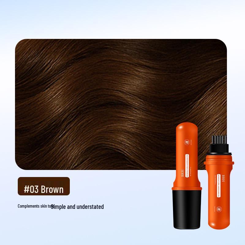 

BRH Flower Scent Hair Color Pen - Gentle on Scalp, Comb Applicator, Temporary White Hair Cover, Non-Fading.