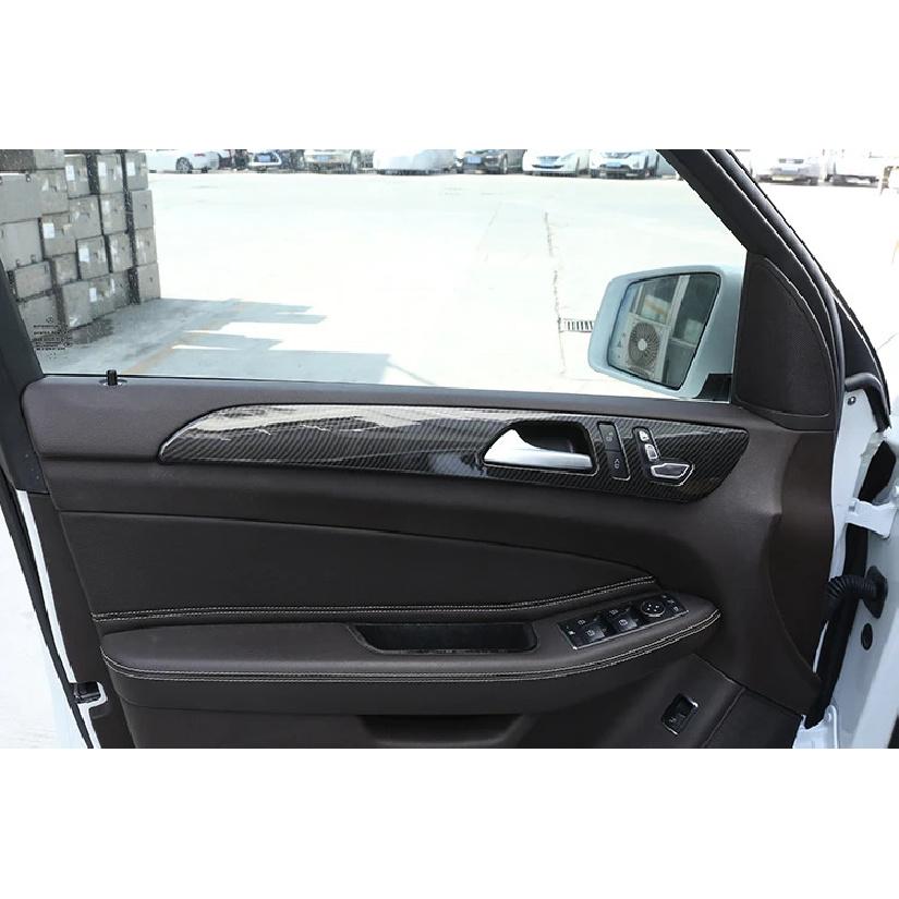For Mercedes Benz ML GLE GL Class GLS 320 400 Car Styling ABS Carbon Fiber Interior Door Decoration Panel Cover Trim Accessories