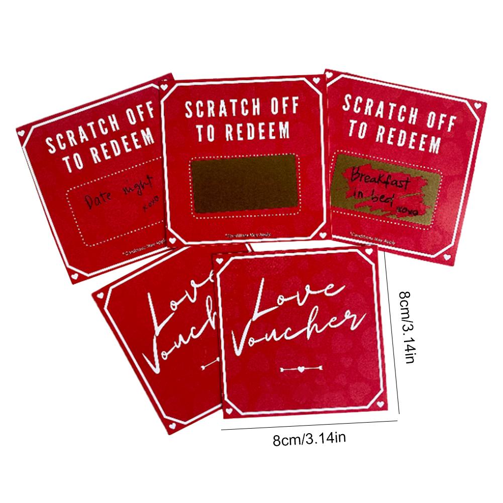 5 Stück Geburtstagsgeschenkgutschein Romantische Jubiläumsgeschenkgutscheine Motivierende Geschenkkarten für Freund Freundin