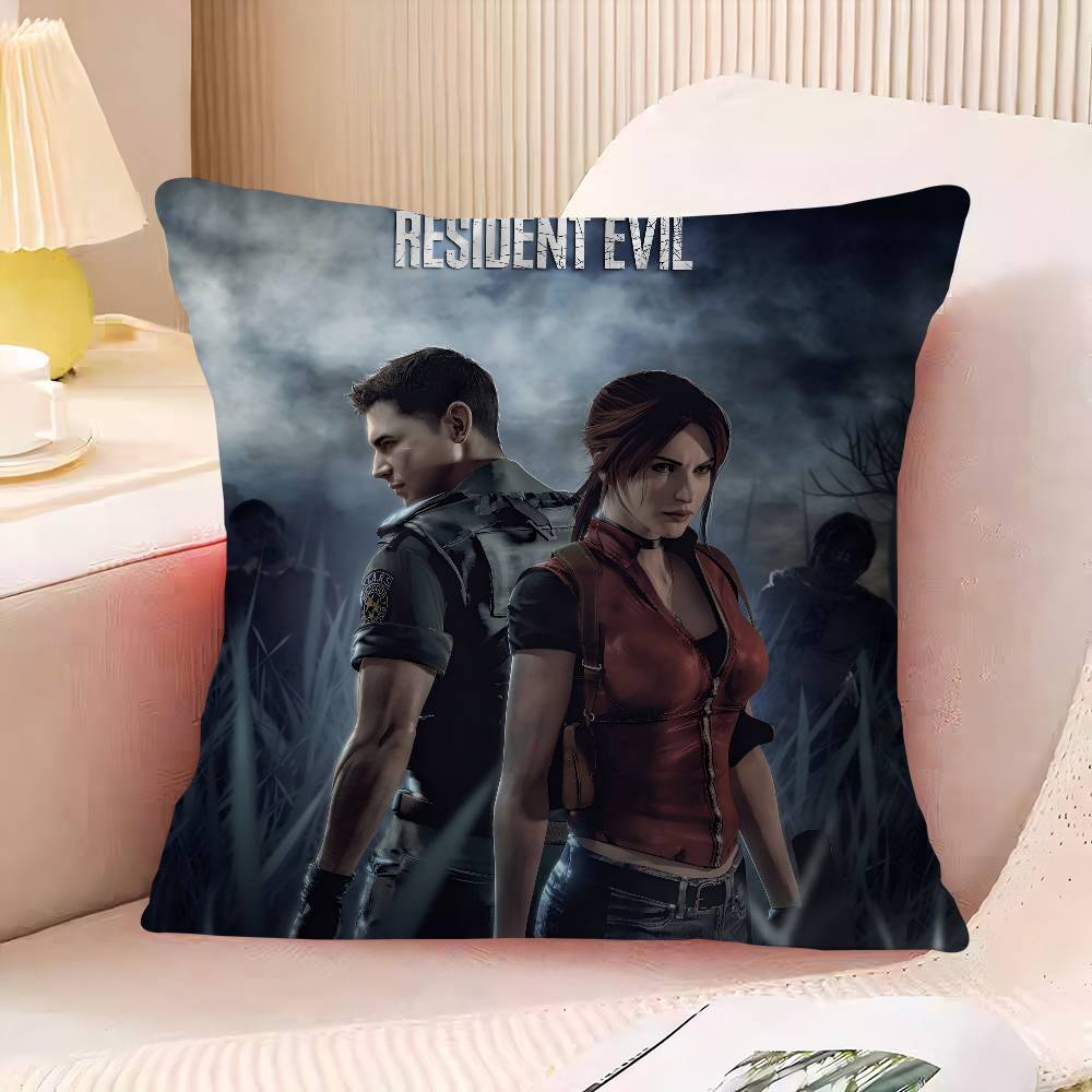 R-Resident E-Evil Maple Design Cushion Cover Happy Autumn Harvest Decor Holiday Decorati Pillow Cover
