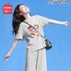 MINISO Women's Versatile Pure Cotton Short Sleeve T-Shirt