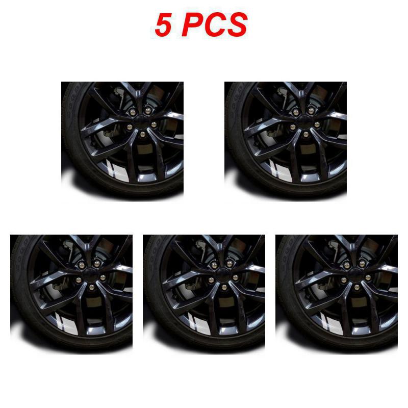 1/3/5PCS Reflective Car Wheel Rim Vinyl Stickers Hash Mark Stripe Racing Wheel Hub Decals for Size 18" - 21" decorative sticker