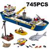 Schwimmendes Polarforschungsschiff, Abenteuerschiff, Baustein-Modellspielzeug, Junge, Kindergeburtstagsgeschenk
