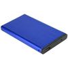 2.5inch USB2.0 Notebook External Mobile Hard Disk Case Box Aluminum Alloy Brushed Fit for 2TB HDD SSDBlue  (Not Inclube
