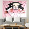 Demon Slayer Nezuko2 Tapestry for Bedroom Aesthetic Classroom Tapestries Wall Hanging for Living Room Dorm Office,Ideal Creative Gift