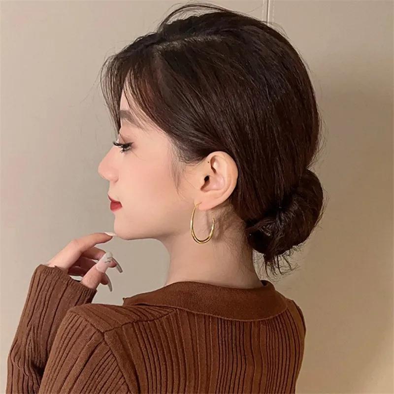 Huitan Fashion Gold Color Women's Wedding Earrings Luxury and Noble Earrings Women's Party Jewelry