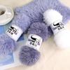 Schneefuchs Flauschiges Garn: Langhaariges Nerz-Korallenfleece zum DIY-Stricken von Babyhüten und Schals
