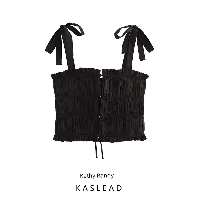 Kaslead New Arrival Women's Fashion Style Jewelry Inlaid Butterfly Decoration Poplin Tops 0881068