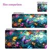 Magical Butterfly Forest Mouse Pad Large Computer Office Game Table Mat Rubber Antislip Stitched Keyboard Mat Desk Pads