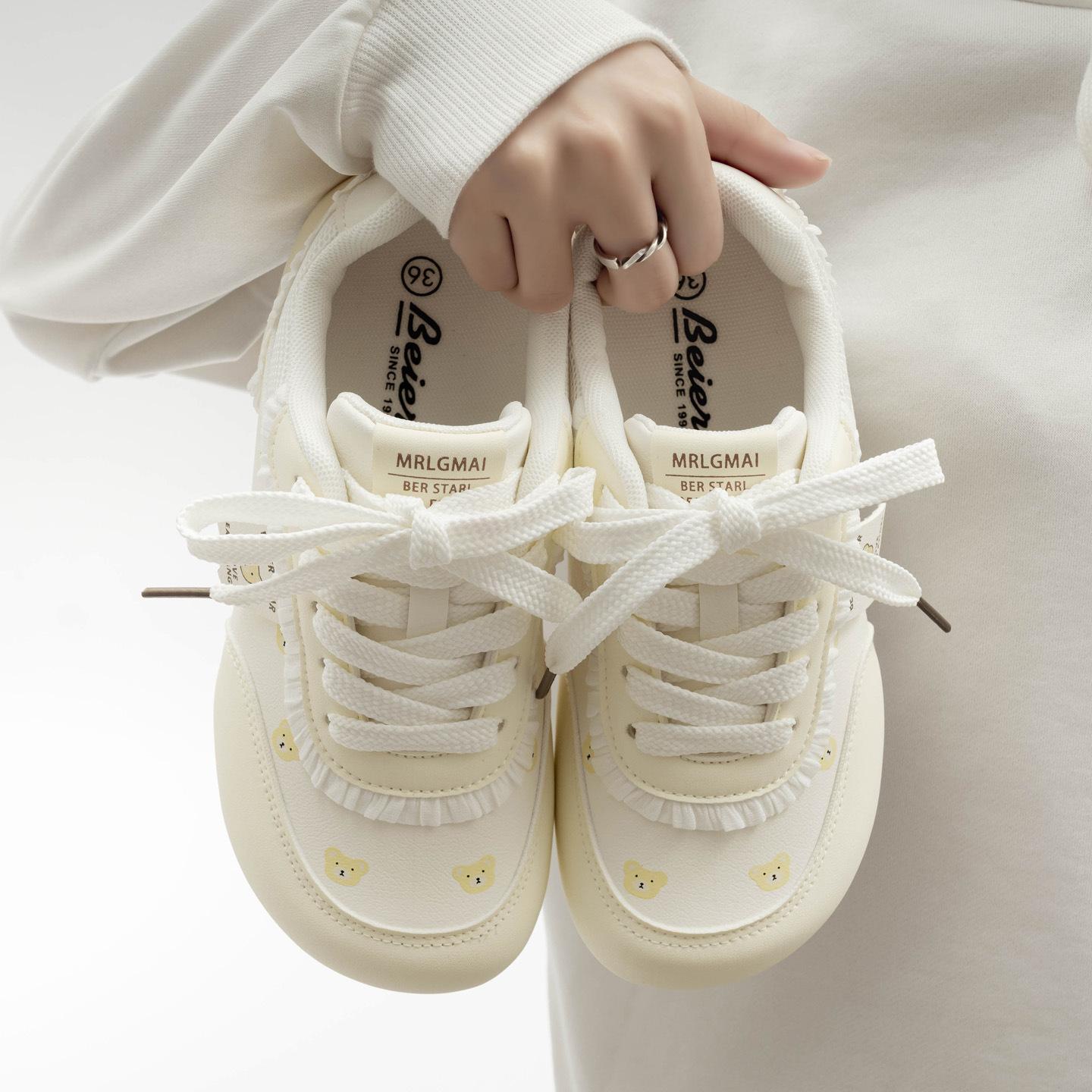 

Нишевые кроссовки высокой стоимости, Универсальные белые туфли, Студенческие повседневные женские туфли 37