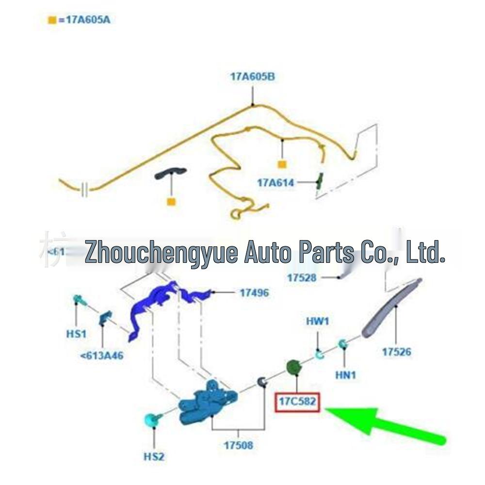 Ford Fiesta MK6 Rear Wiper Arm Cover (8A61-A17C582-AB)