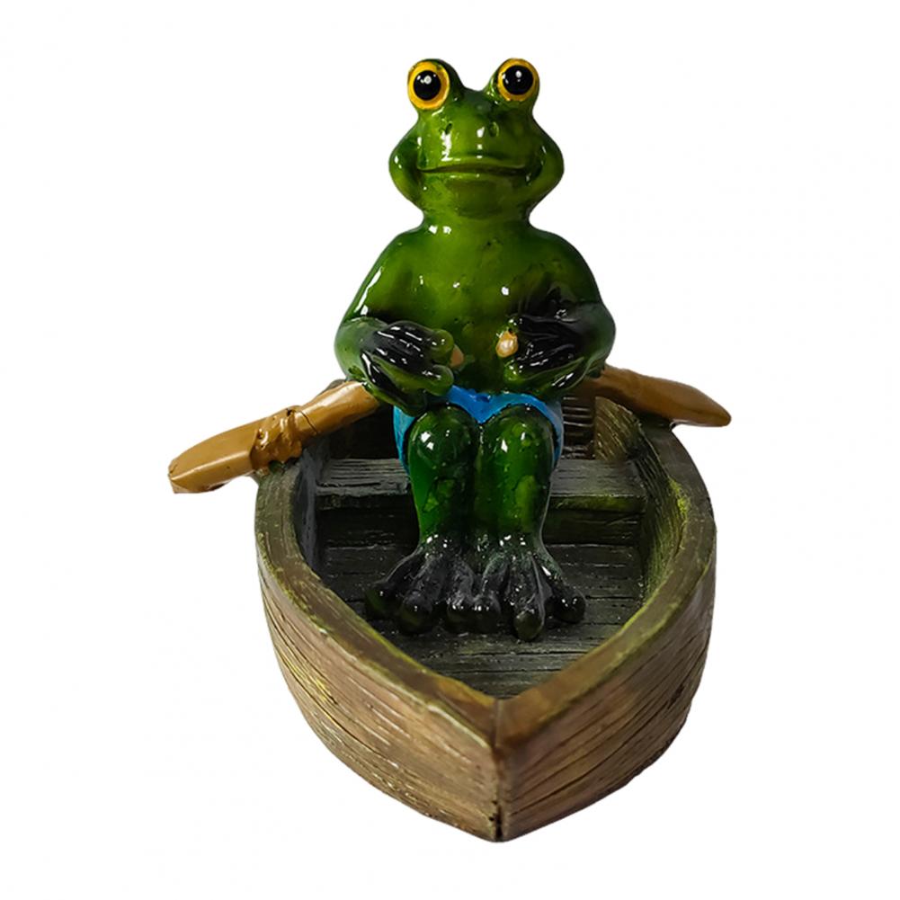Resin Frog Garden Decoration Exquisite Frog Gift Resin Floating Frog Decoration for Outdoor Garden Pond Swimming for Balcony