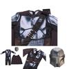 Star Wars Mandalorian Halloween Costume Set For Boys; Jumpsuit Mask And Cape Included!