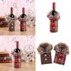 Luxurious Santa Claus Wine Bottle Cover Gift Bag For Festive Christmas Table Decor