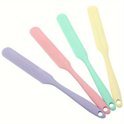 Juego de 9 espátulas de silicona para tarros, antiadherentes y resistentes al calor, para crema de tartas, 8,3 pulgadas