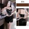 Women's Sweetheart Neck Sleeveless Lace Corset Top Slim Fit Sweet Floral Print Bustier Camisole
