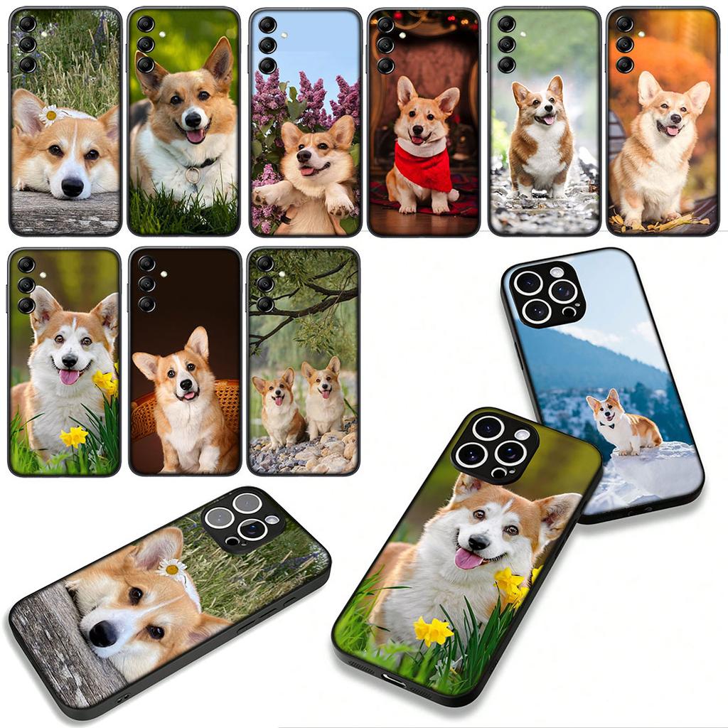 Handyhülle Haustier Süßer Hund Corgi für Samsung Galaxy A36 A17 A26 A07 A35 A54 A53 A13 A33 A34 S8 S9 S20 S21 FE S10 Plus Hülle