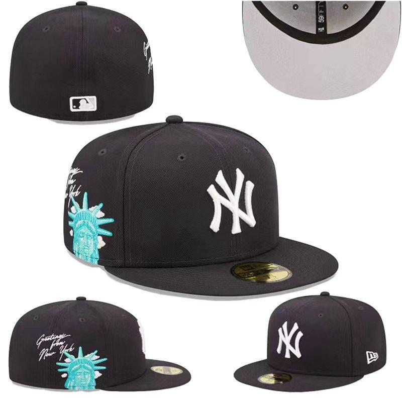 Baseball Fully Enclosed Baseball Cap, Non-Adjustable, Can Be Worn Upside Down, New Dense Embroidered American Hip-Hop Baseball League Size Cap