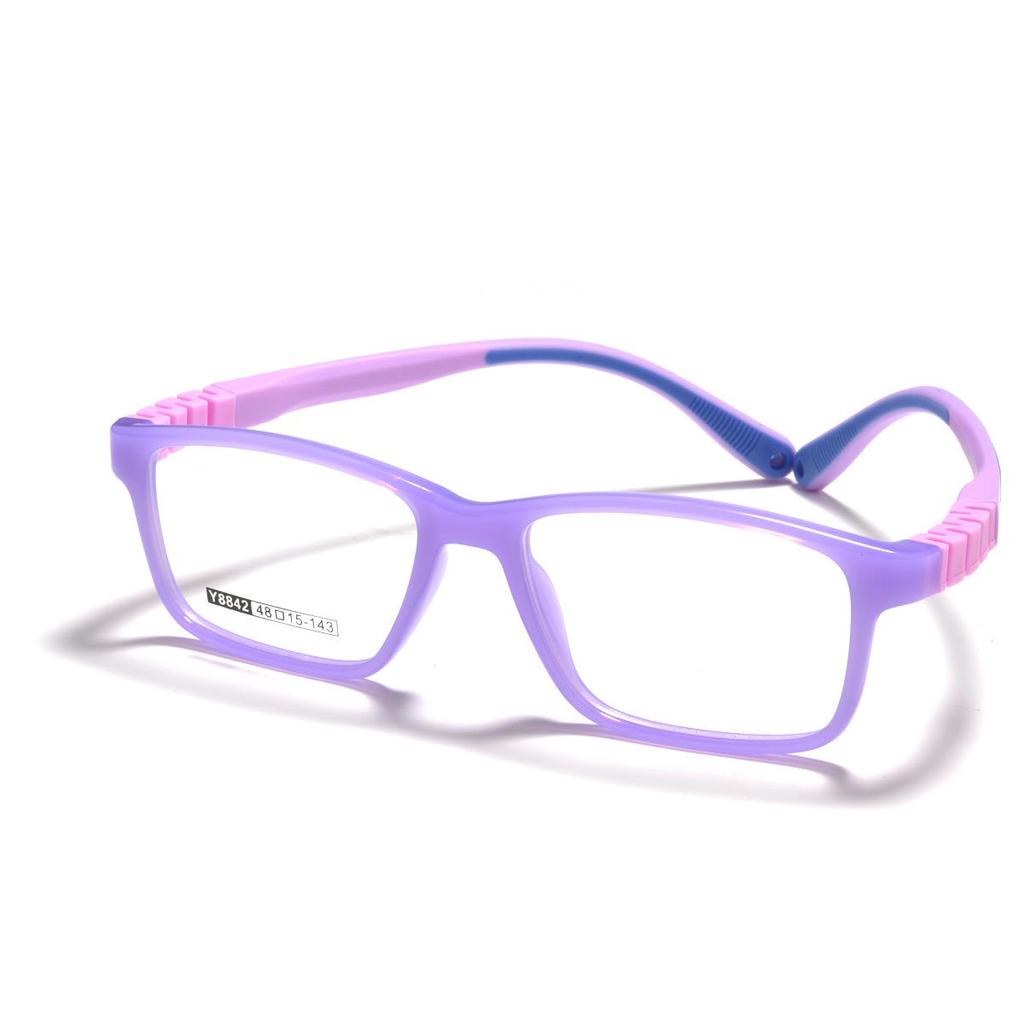 Medical Grade Myopia Control Glasses for Kids 6-10 Years - Skin-Friendly, Non-Slip Silicone Frame with Removable Temples.