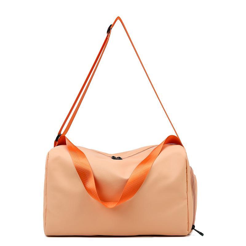 Travel Gym Bag for Women Adjustable Non-Slip Shoulder Strap Dry Wet Separation for Yoga Fitness Outdoor Activities
