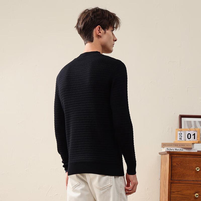 Kommon Boca Men's Autumn/Winter Round Neck Thick Wool Sweater