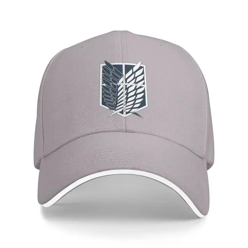 Attack on Titan Print Sandwich Baseball Caps Wings of Freedom Mikasa Snapback Hats Daily Bucket Cap Unisex Adjustable Hat