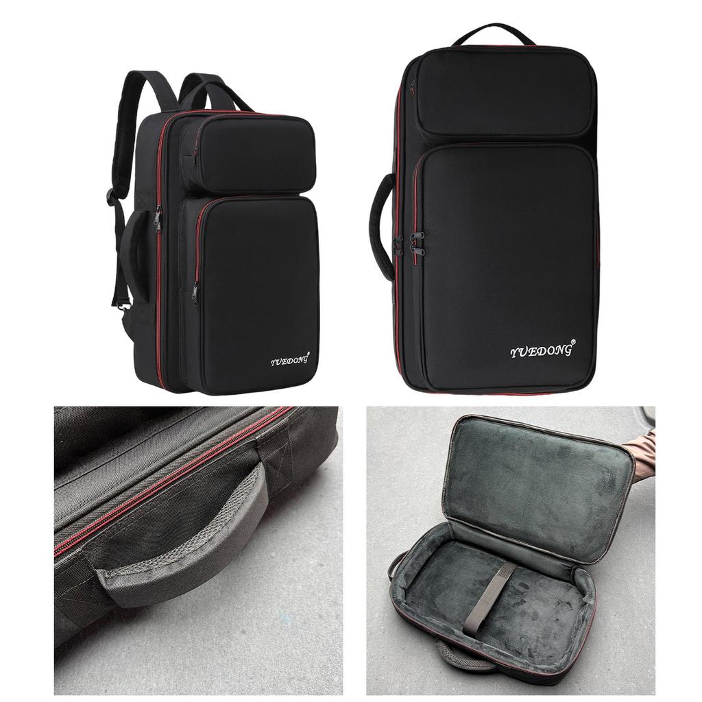 Guitar Pedal Board Carry Bag Oxford Cloth Sturdy Storage Handbag for Accessories Traveling Stage Use