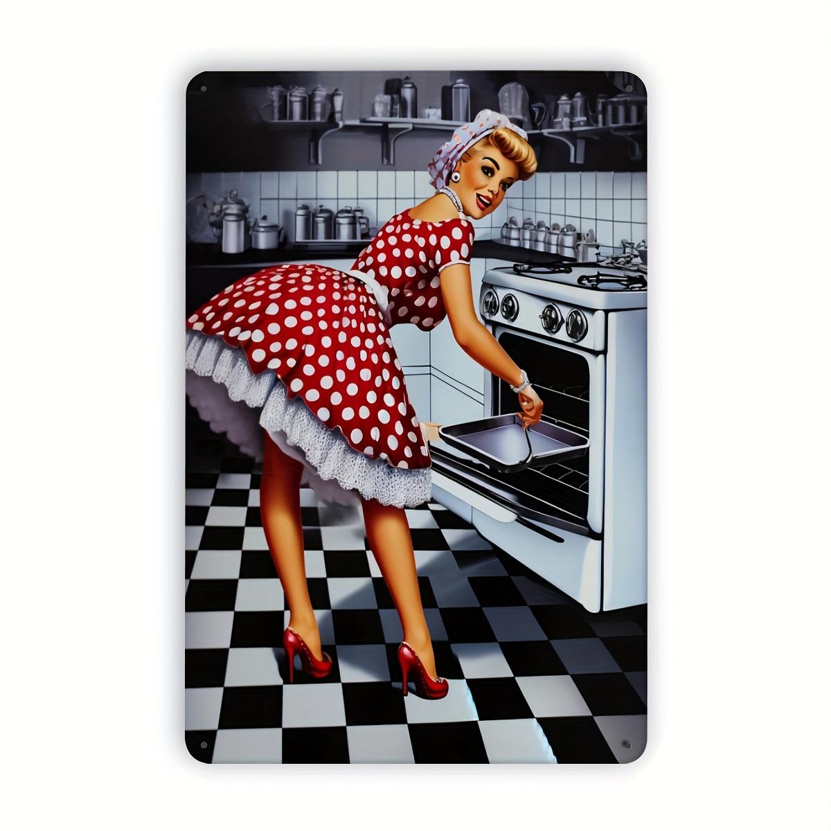 

S Kitchen PinUp Poster Sign Aluminum Wall Art Decoration Home Restaurant Shop Office 20x30cm（7.8x11.8inch）