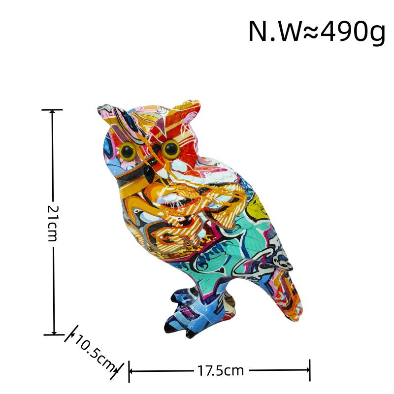 Nowy Produkt Kreatywne Ozdoby Pirackiej Sowy Nowoczesne Proste Dekoracje do Biura Gabinetu Rzemiosło z Żywicy