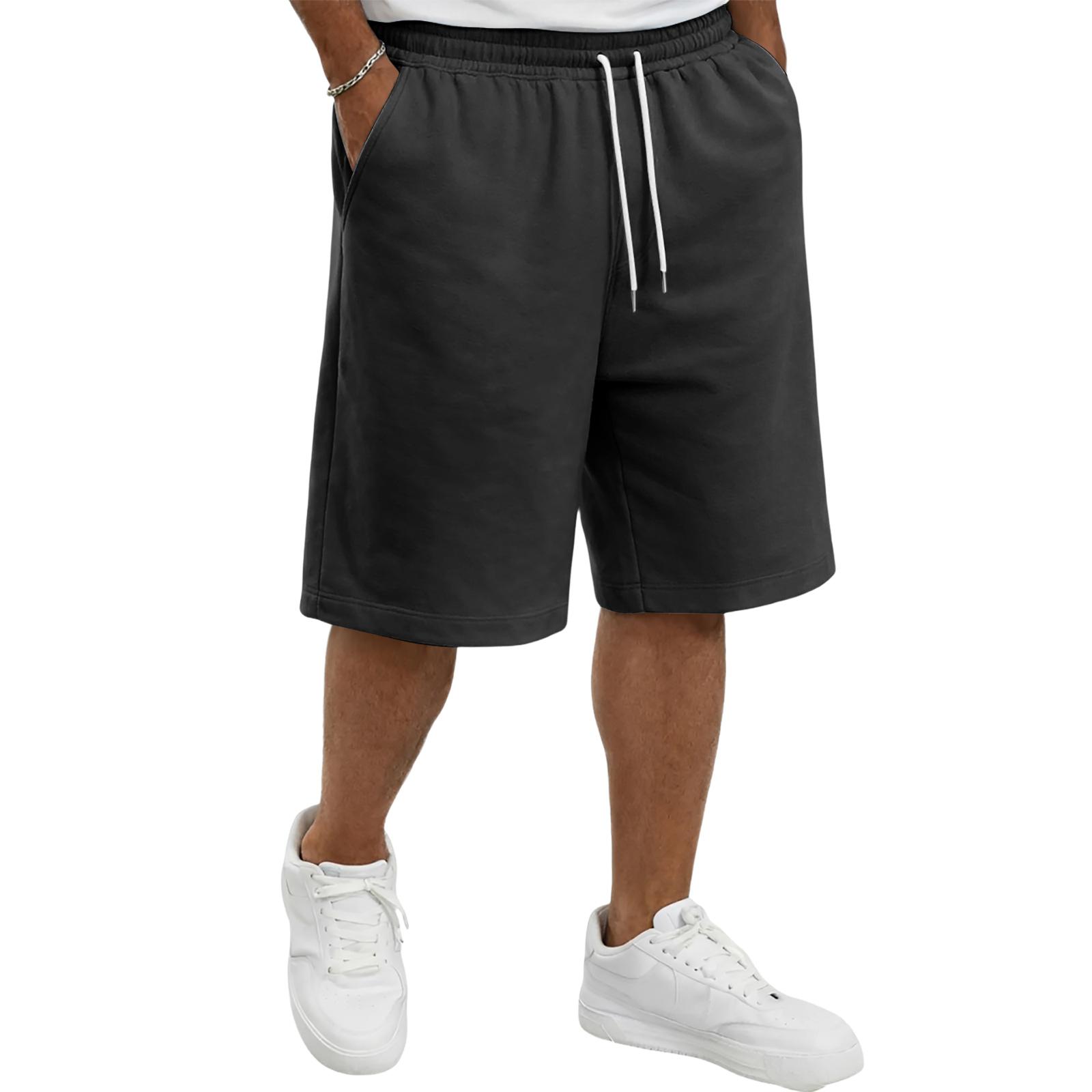 Ren Peishi Heren Casual - Geweven Shorts met Trekkoord S zwart