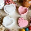 Heart Shape Silicone Mold Storage Box Moulds for Candle Cups and Decorative Storage Jars for Crafting and Gifting