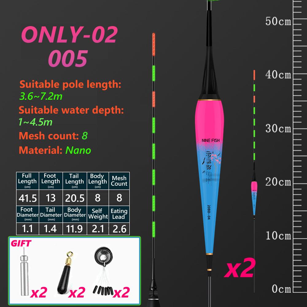 2/4 Stück intelligente nanoelektronische Fischschwimmer, hochempfindliches Wasser, schattenloses Nachtlichtschwimmer, LED-Farbwechsel, automatischer elektronischer Nachtschwimmer