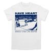T-shirt SALE HAVE HEART BOSTON DIVES, Chemise Blanche en Coton, Tailles Unisexes Complètes T-shirt Unisexe