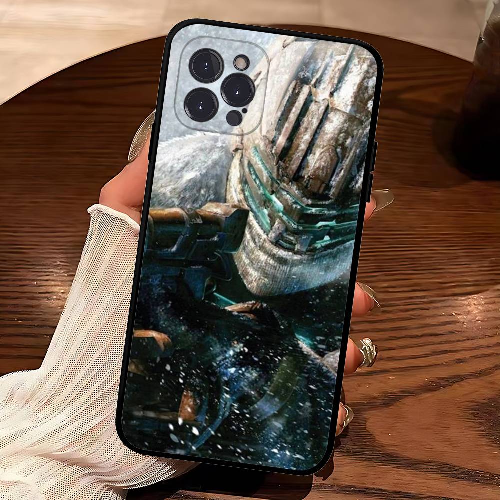 

Horror Game Dead Space Black Soft Phone Case For IPhone 16 15 14 13 11 12 17 Pro Max Mini Plus iPhone 16