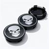 4pcs Skull Logo Emblem Car Wheel Center Caps 58MM 54MM Wheels Hub Centre Cap Skulls Badge Rim Hubcaps Dust Cover Car Accessories