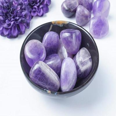 Amethyst Tumbled Stones Reiki Chakra Healing Decorative Pebbles,  Jewelry Stone ,Vase Fillers,