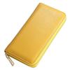 Unisex Oil Wax Cowhide Leather Wallet: Long Zip Design, Bestseller In Japan