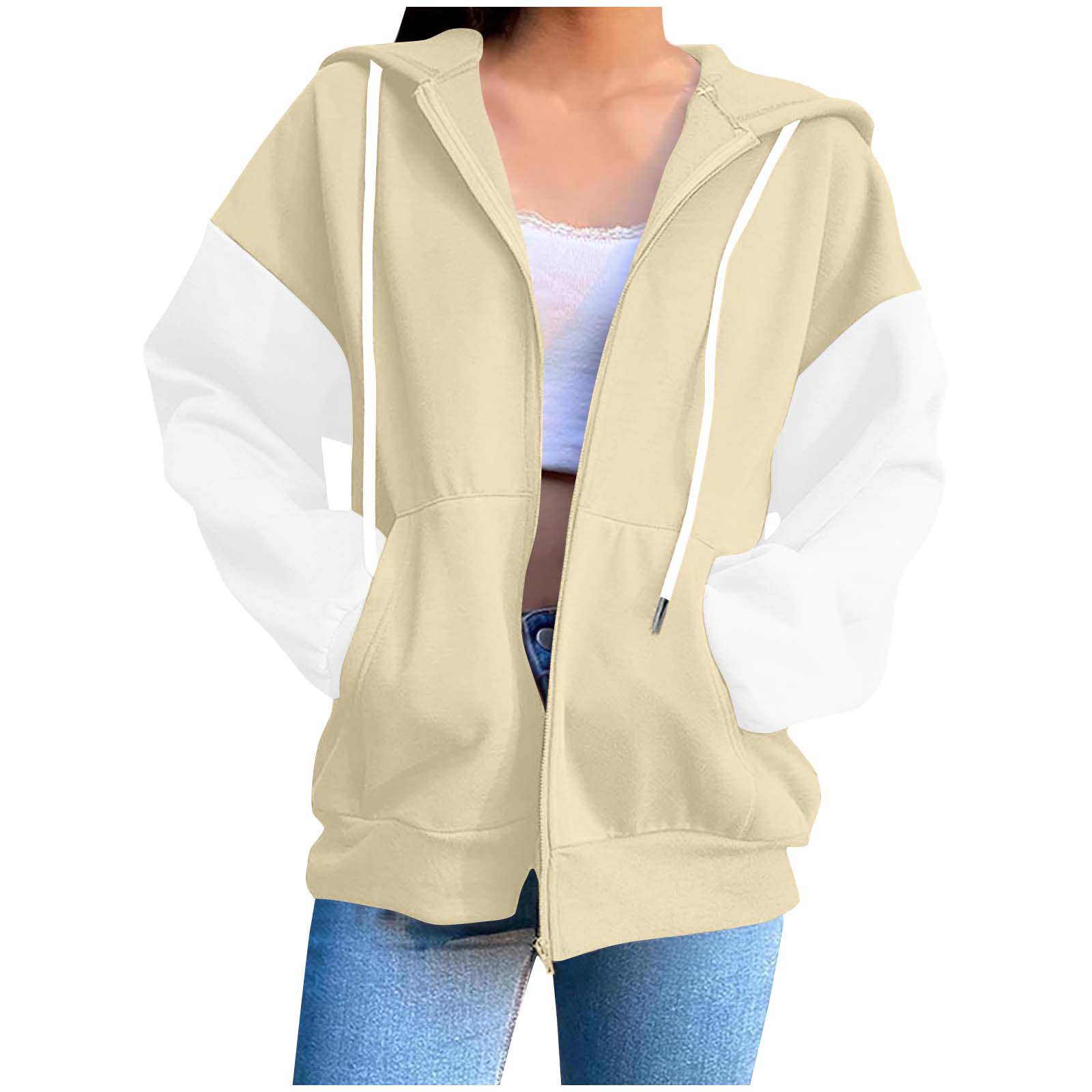 

Women s Fashion Casual Long Sleeve Solid Color Hooded Sweatshirt Tops XXL