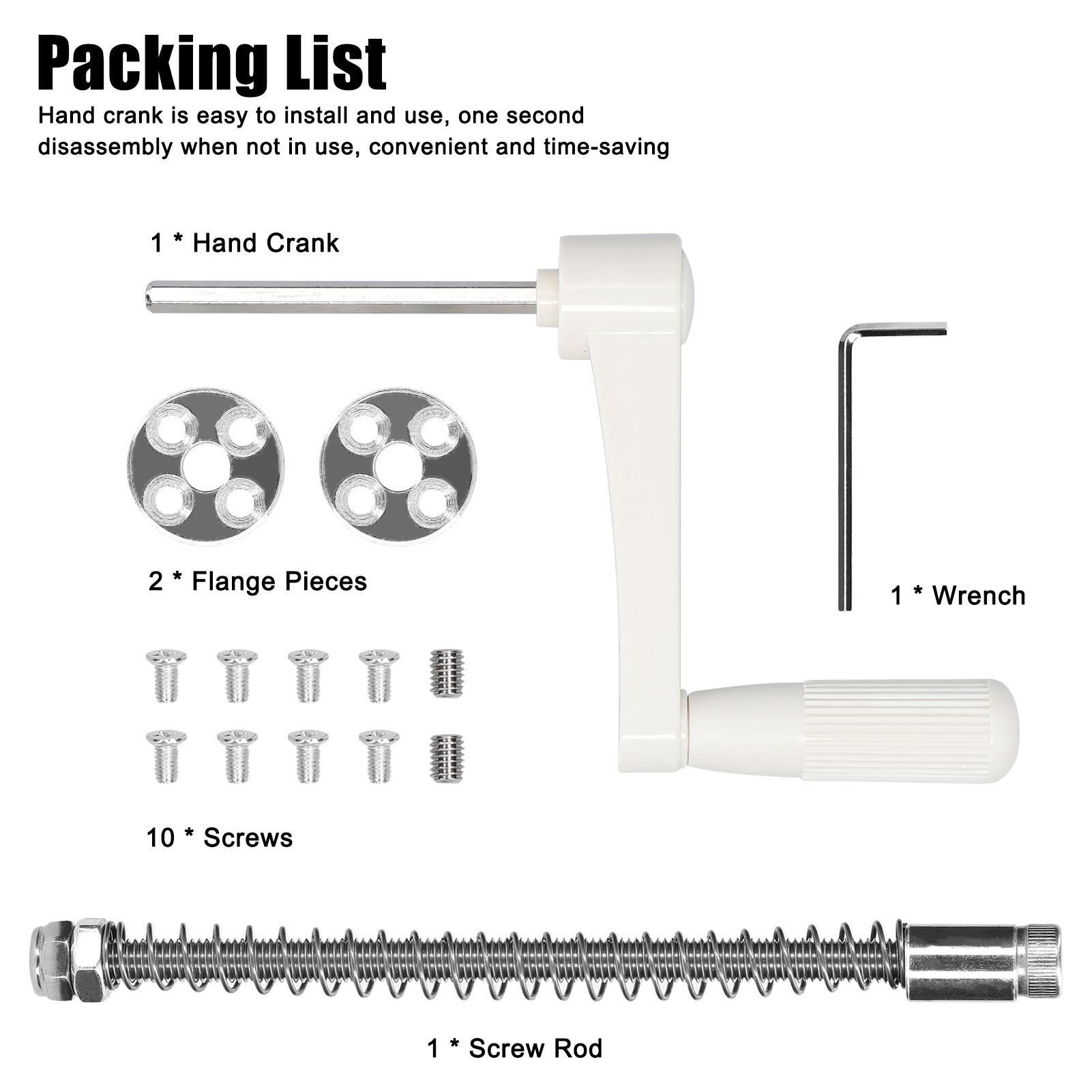 

Router Lift Table Hand Crank Board Lifting Plateform Anti-Slip Handle Rod Quick Installation with 40mm Lifting Adjustment Screw Rod