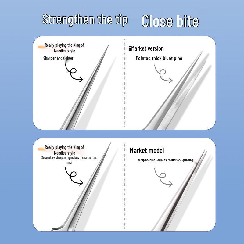 Blackhead & Acne Removal Set: Disposable Pimple Needle & Ultra-Fine Tweezers