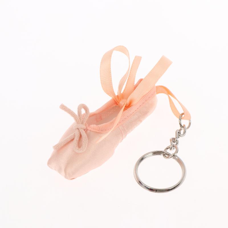 Mini Ballet Shoes Keychain Handmade Bag Pendant Cute Phone Lanyard Charm Lovely Accessory for Girls Daily Decoration Gift