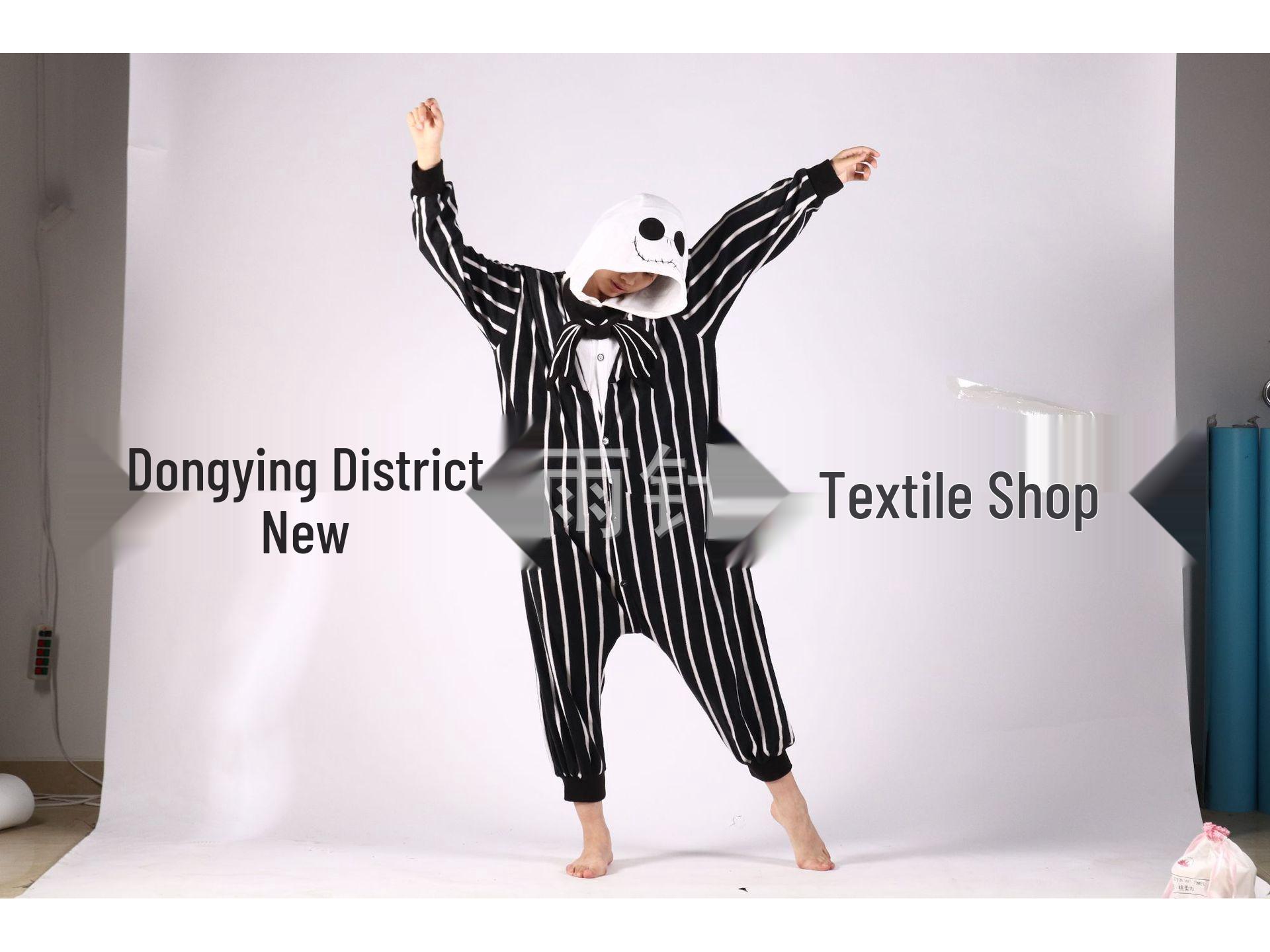 Хэллоуин Скелет и Рождественский Олень Мультяшный Животный Кигуруми Пижама Extra Large