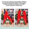 Mini Santa Claus Snowman Christmas Knit Bag Christmas Tree Reusable Christmas Gift Bags Knot Wrist Bags