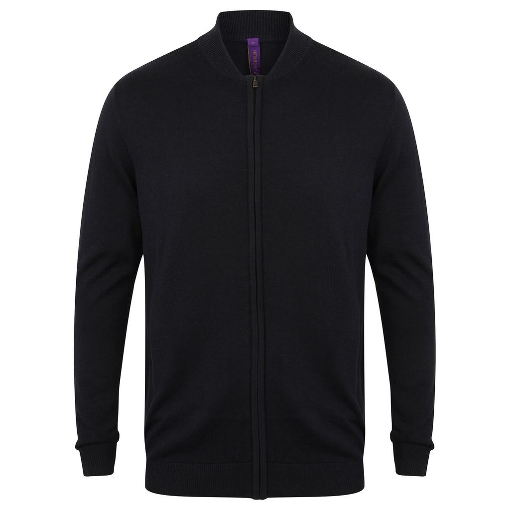 Henbury Unisex Gestrickte Bomberjacke